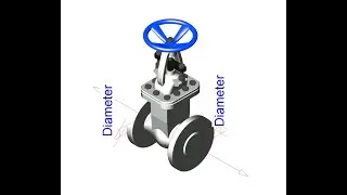 JFM Revit Family Gate valve Flange Type