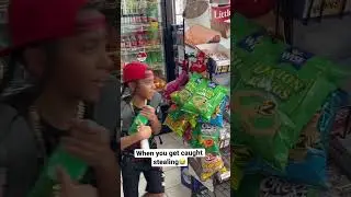 Boy gets caught stealing😂🤣 #funny #skit #viral #shorts #kddakid