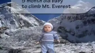 5 month old baby climbs mountain, plays tennis, hockey & ...