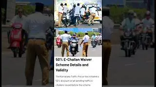 Karnataka Traffic Challan Waiver 50% Discount Valid Until September 15 2025 #trafficfines #bengaluru