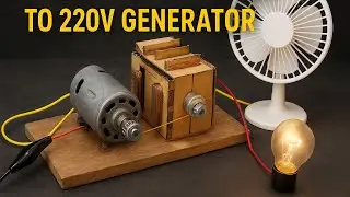 I turn A 4000W Powerful Electricity generator using old 12V motor