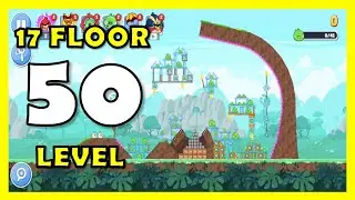 Angry Birds Friends Level 50 Floor 17 NO POWER UP walkthrough
