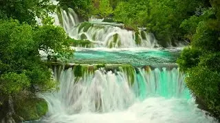 Fall Asleep Instantly to the Soothing Sounds of a Cascading Waterfall | 10 Hrs