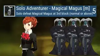 Solo Adventurer - Magical Magus RetroAchievements (P3P FEM Rute Maniac mode)