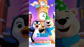 HAPPY NEW YEAR 2026! 🎉 Fun Song & Dance for Kids 🐧🐻 (Official Video)🐧🐻 #shorts @KiscoLearning