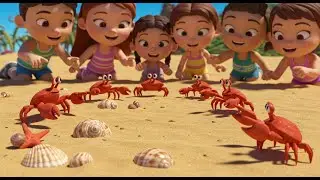 Counting Crabs and the Shiny Shells 🦀✨ | Nursery Rhyme for Toddlers & Animated Kids Songs