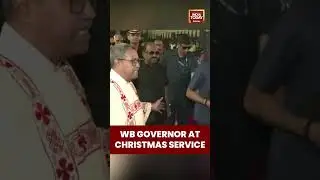 West Bengal Governor #cvanandabose Attends Christmas Service in Kolkata