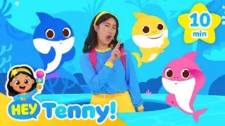 [ALL] Tenny Meets Baby Shark! | Nursery Rhymes | Educational Video for Kids | Hey Tenny!