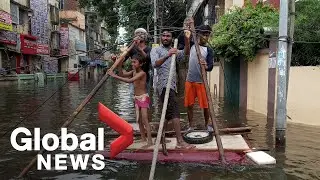 India floods: Monsoon rains trigger deadly flooding in Uttar Pradesh and Bihar