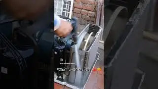 window AC service 🧰🔫#refrigerator #viralvideo