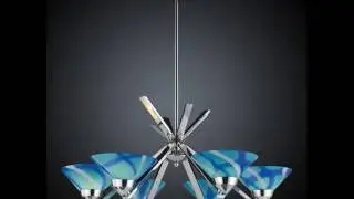 Elk Lighting Refraction Collection Colored Caribbean Glass @ Lightingtheweb.com