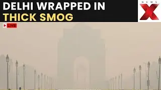 Delhi AQI LIVE | Delhi Chokes in Post-Diwali Smog 2025 | Thick Haze Engulfs India Gate | NewsX