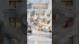 exceptional white colour luxury exterior building design #modernexterior #ytshorts #house