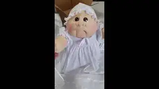 Box opening of Cabbage Patch soft sculpture baby doll!  Adults only video!