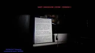 Music ambient   salt&light~frequency    ☆ Mary - Magdalene  (  DIVINE - FEMININE  )  SOUND/ WORDS *