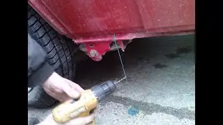VW Bus T3 Wasserabläufe schaffen - give the water a way so your van will not rust inside out