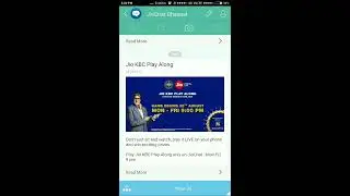 Play Live JIO KBC PLAY ALONG with JioChat Part 1