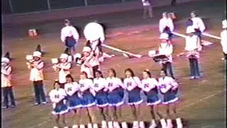 The 1992-1993 Irish Knight Band and Tall Flags - Notre Dame High School