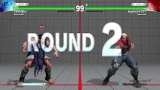 STREET FIGHTER V Necalli vs Nash