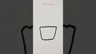 Cupcake 🧁 drawing from C letter Acrylic Painting for Kids! #shortsvideo #shorts #art #painting