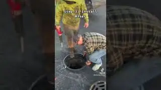 Plastic Manhole Riser #shorts #construction #invention #asphalt