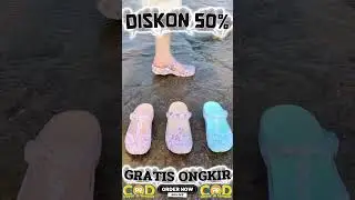 Luna &ndash; Sandal Cantik Variasi Gambar Bunga bolong-bolong #belanja #lunasandal #belionline