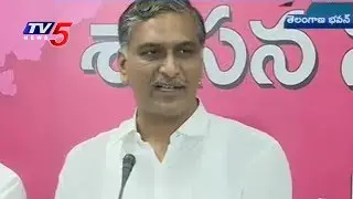 Irrigation Minister Harish Rao Press Meet | Telangana Bhavan | TV5 News