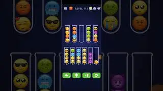 Emoji Sort Puzzle Level 112 solution , Emoji Sort - Puzzle Games, People Lovin Games, All Levels