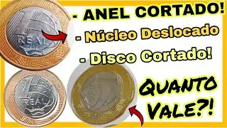 Moeda Rara com erro! Disco Cortado, N&uacute;cleo Deslocado, Anel Cortado do lado Interno. Quanto vale?!