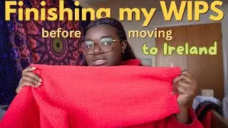 finishing all of my wips before leaving the country 🌍 | knitting diaries 09