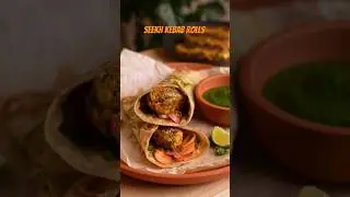 Veg Seekh Kebab Roll At Home | Tasty No-Tandoor Recipe Ideas | SaltInAll #Shorts