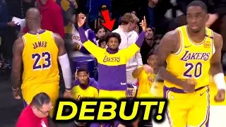 NAG-WALKOUT si LeBron sa debut ng dalawang bagong players ng Lakers, NAPATAYO si Bronny!
