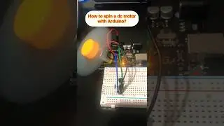 How to spin a dc motor with Arduino? #arduino #technology #electronics