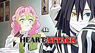 [ Mitsuri X Obanai ] 💖 ~ 💖 { Haert Attack } ( AMV ) #demonslayer #amv #kny