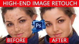 Photoshop Tutorial׃ Image retouch । High-End Skin Photo Retouching । Bangla Tutorial Easy and Simple
