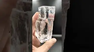 Halite crystal with water inside, enhydro halite, a very rare crystal 385 g