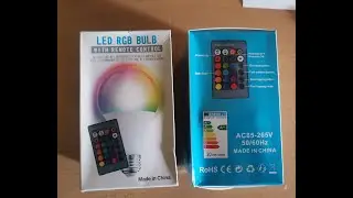 Led RGBW bulb with remote control 2020