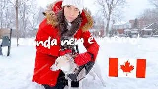 COMO É POSSÍVEL VIVER EM UM LUGAR ASSIM? 😱❄️ Vida em Montreal: muita neve, compras de Natal (VLOG)