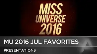 Miss Universe 2016 July Predictions