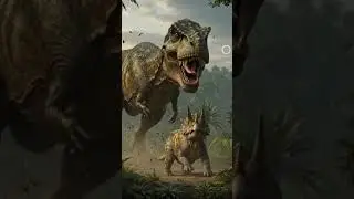 The big dinosaur is saving the small dinosaur #dinosaur #dino