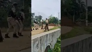 Police in Full Action Mode! 🚔🔥 #youtubeshorts #ytshorts #assampolice #trending