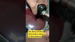 Oli power steering yang bocor kemungkinan besar disebabkan dari&nbsp;seal&nbsp;yang sudah mulai rusak #creator