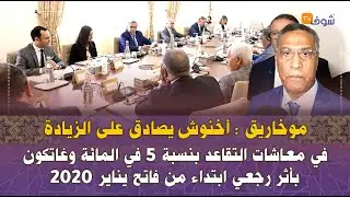 موخاريق:أخنوش يصادق على الزيادة في معاشات التقاعد بنسبة 5 في المائة وغاتكون بأثر رجعي