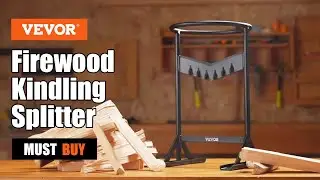 VEVOR Firewood Kindling Splitter, Heavy Duty Strong Steel Structure & Stability, Log Splitter