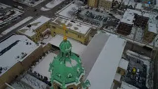 Drone video of Cathedral Square church