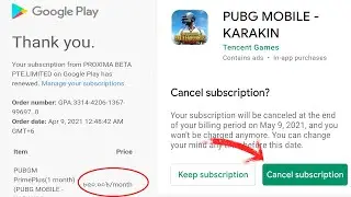 How To Cancel Auto Renewal On PUBG Subscription | PUBG MOBILE Prime Membership Unsubscribe or Cancel