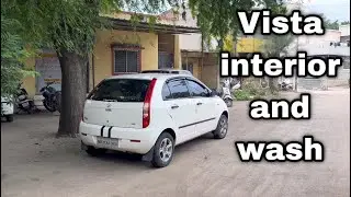 Ganpati ke liye gadi clean kardi || Tata Indica vista  wash and interior clean || #youtubechannel 