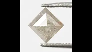0.99 CT Kite Shape Salt and Pepper Diamond: Earth Mined Grey Diamond
