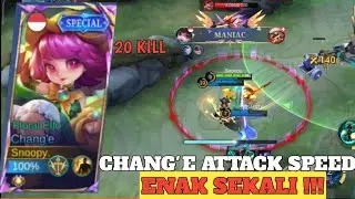 CHANG'E PAKE BUILD ATTACK SPEED !! ENAK BANGET !!! - MOBILE LEGENDS #mobilelegends #mlbb #change