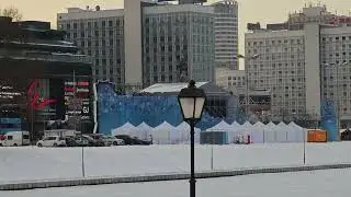 100% tranquility: January in Minsk, Belarus 